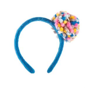 Blue Alice Band with a flower