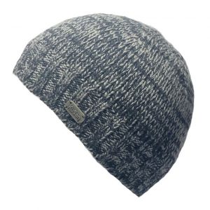 Grey Black Merino Fisherman Hat