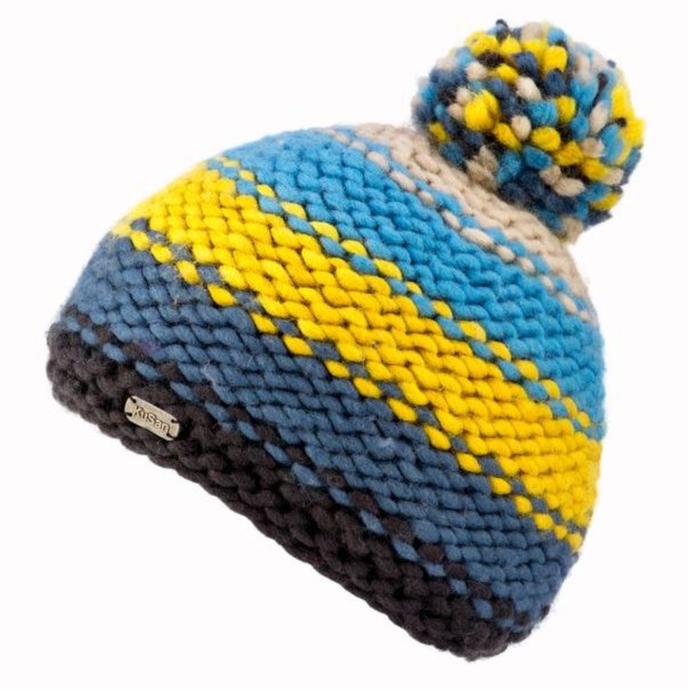 Green And Yellow Traditional Bobble Hat – Made In The UK – Norwich City Colors