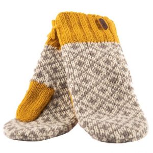 Mittens with Sherpa Lining Yellow