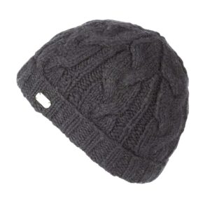 Beanie Turn Up Cable Charcoal PK1528